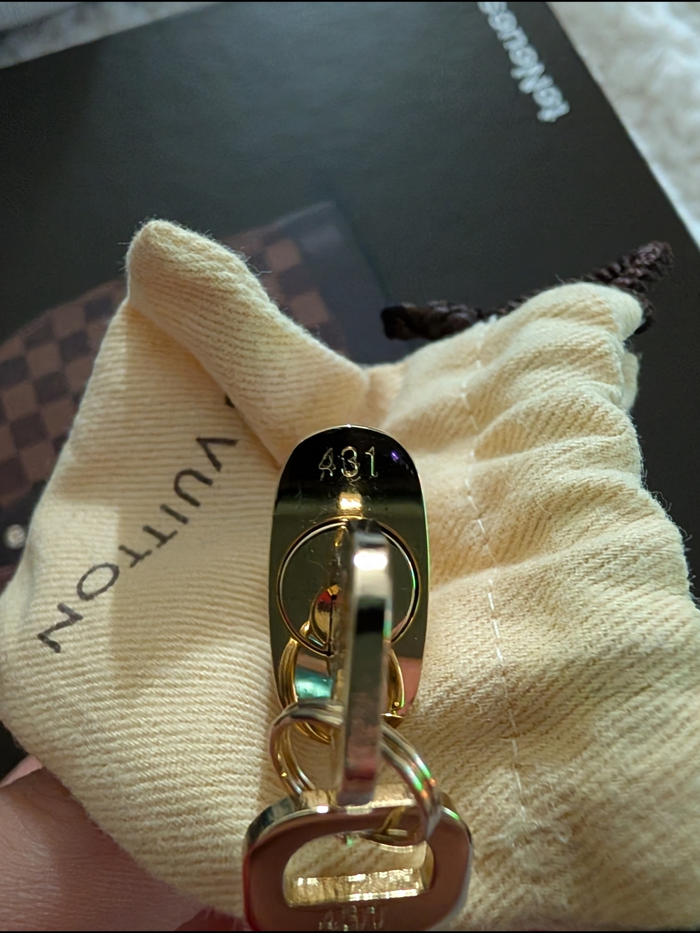 Louis Vuitton Rare Series Gold Padlock with Keys - Picture 8 of 11
